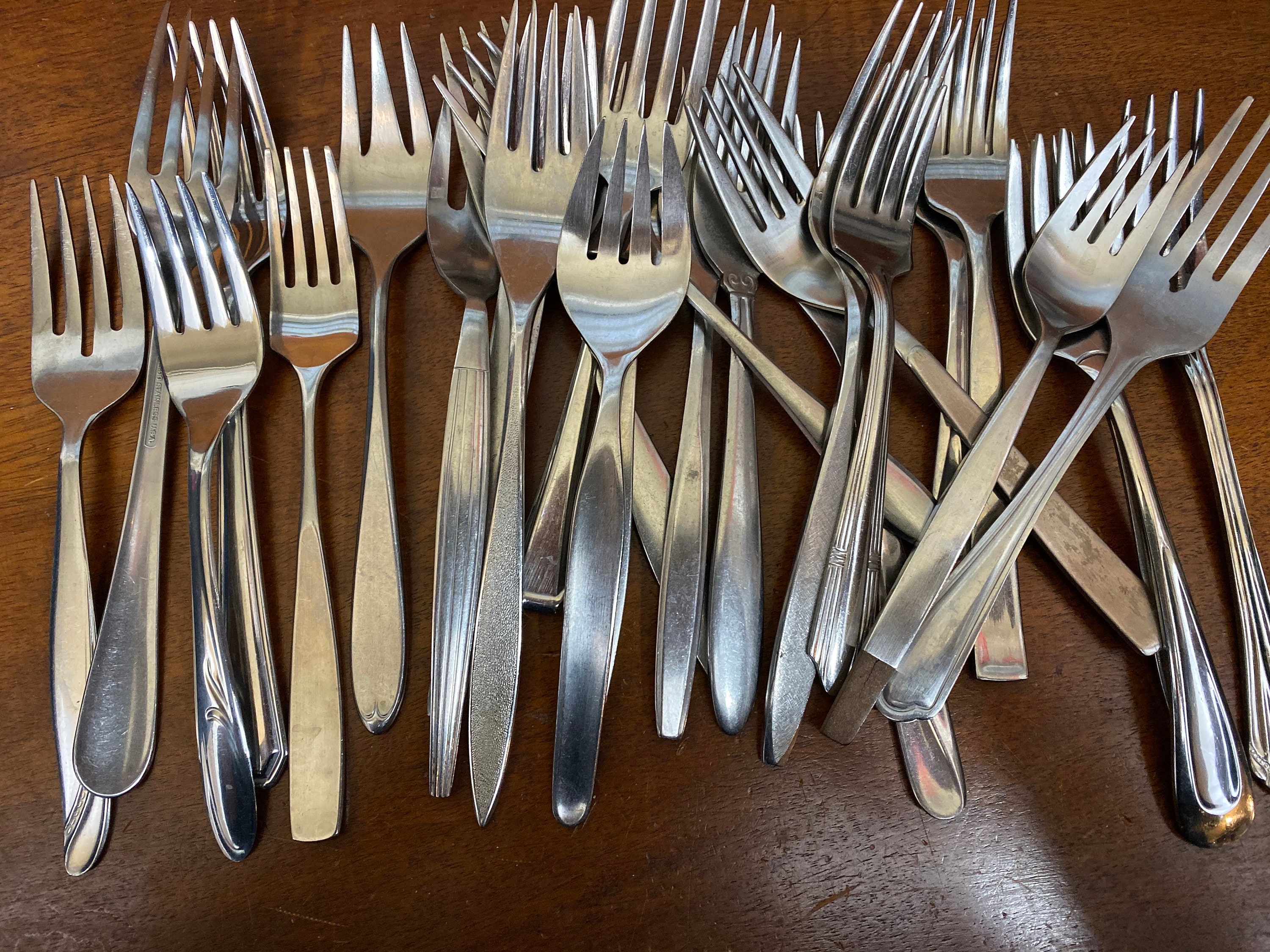 EVENT Silverware | Simple Plain Handles| GRAB BAG Buy as Singles | Mix ...