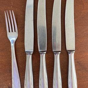 Voss Cutlery | Stainless Steel | rounded handle | vintage silverware | stainless flatware | replacement silverware | German