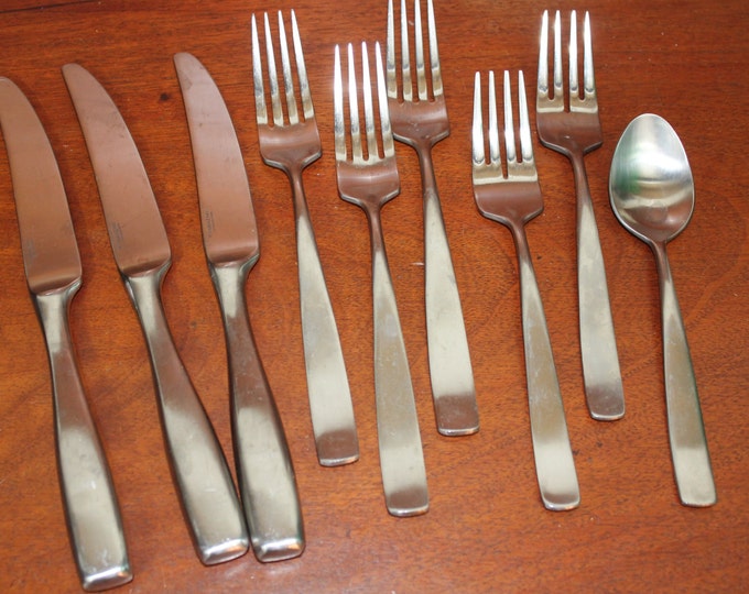 BOLO Yamazaki Vintage Flatware Stainless Steel Satin Mcm Sleek