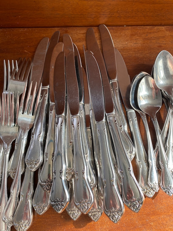 Vintage Silverware Oneida ARBOR ROSE or True Rose Handles