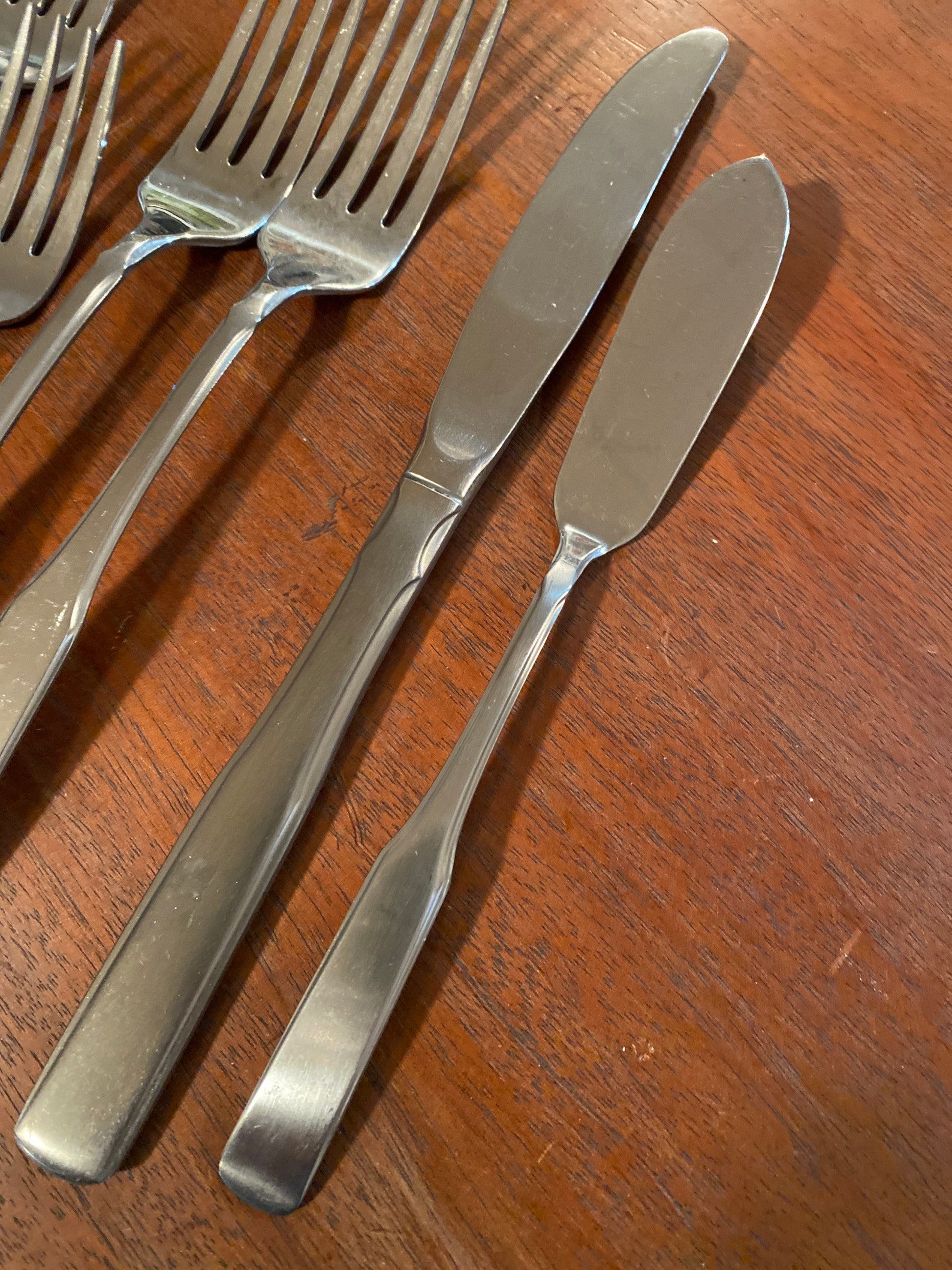 Vintage flatware stainless steel American Stainless USA Etsy