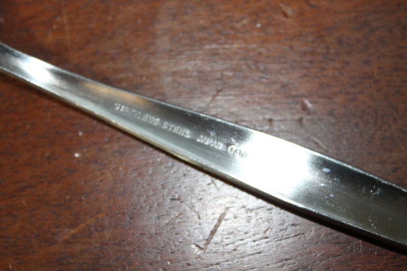 Vintage Silverware floral handle Black Accent T /& N Scroll Rose Stainless Flatware #20 replacement flatware