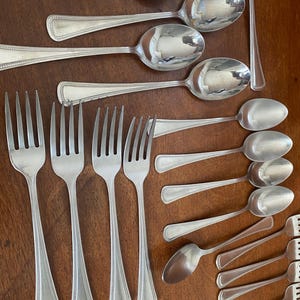NEEDLEPOINT | ONEIDA | stainless steel replacement silverware | great for projects | silverware | utensils | Beaded Artistry