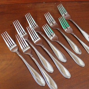 Vintage Flatware | tableware | placesetting classic fork utensils | CAMBRIDGE silverware| EVANSTON Pattern | replacements Stainless