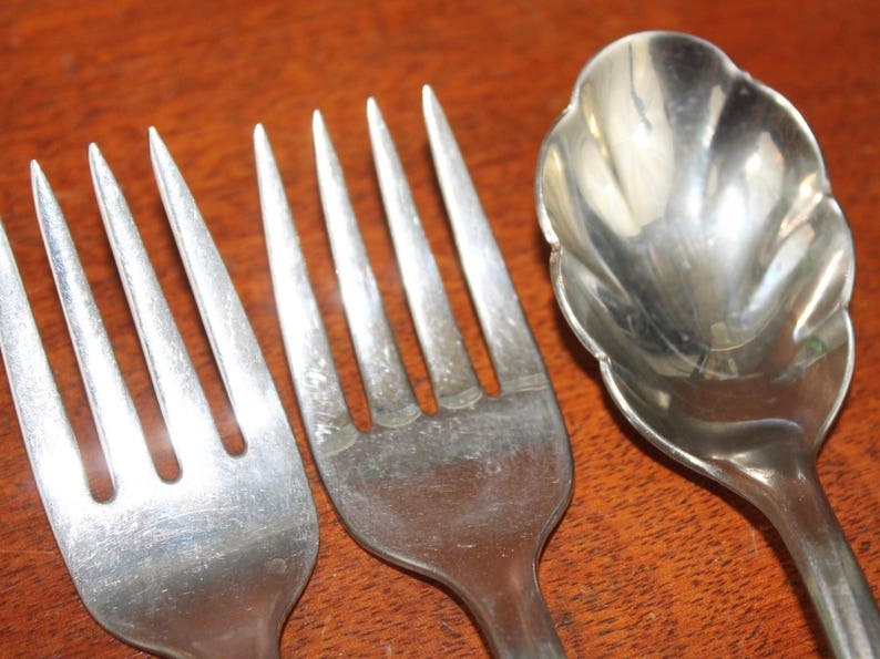 Stainless Silverware vintage flatware glossy discontinued cutlery replacements bin 66 VENTURE INSICO by iNTERnATIONAL SILVER