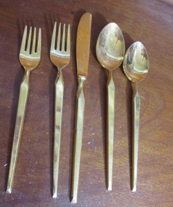 Astro Gold Stanley Roberts Vintage Stainless Silverware Japan Etsy