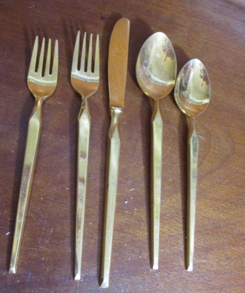 ASTRO GOLD Stanley Roberts Vintage Stainless Silverware Japan Etsy