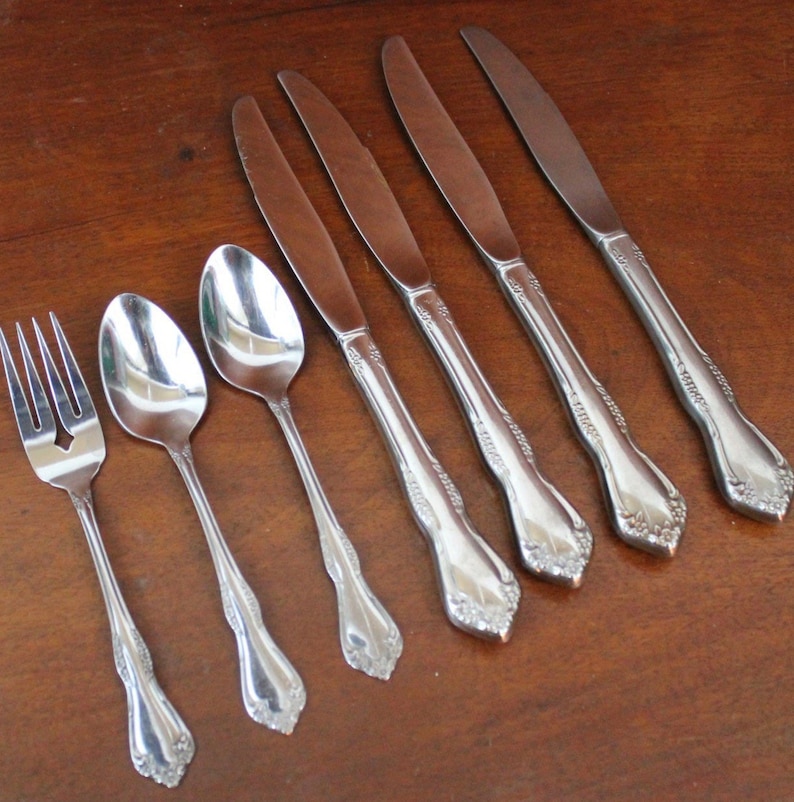 MANSFIELD Or AMADEUS Rogers Oneida Vintage Flatware Floral Etsy
