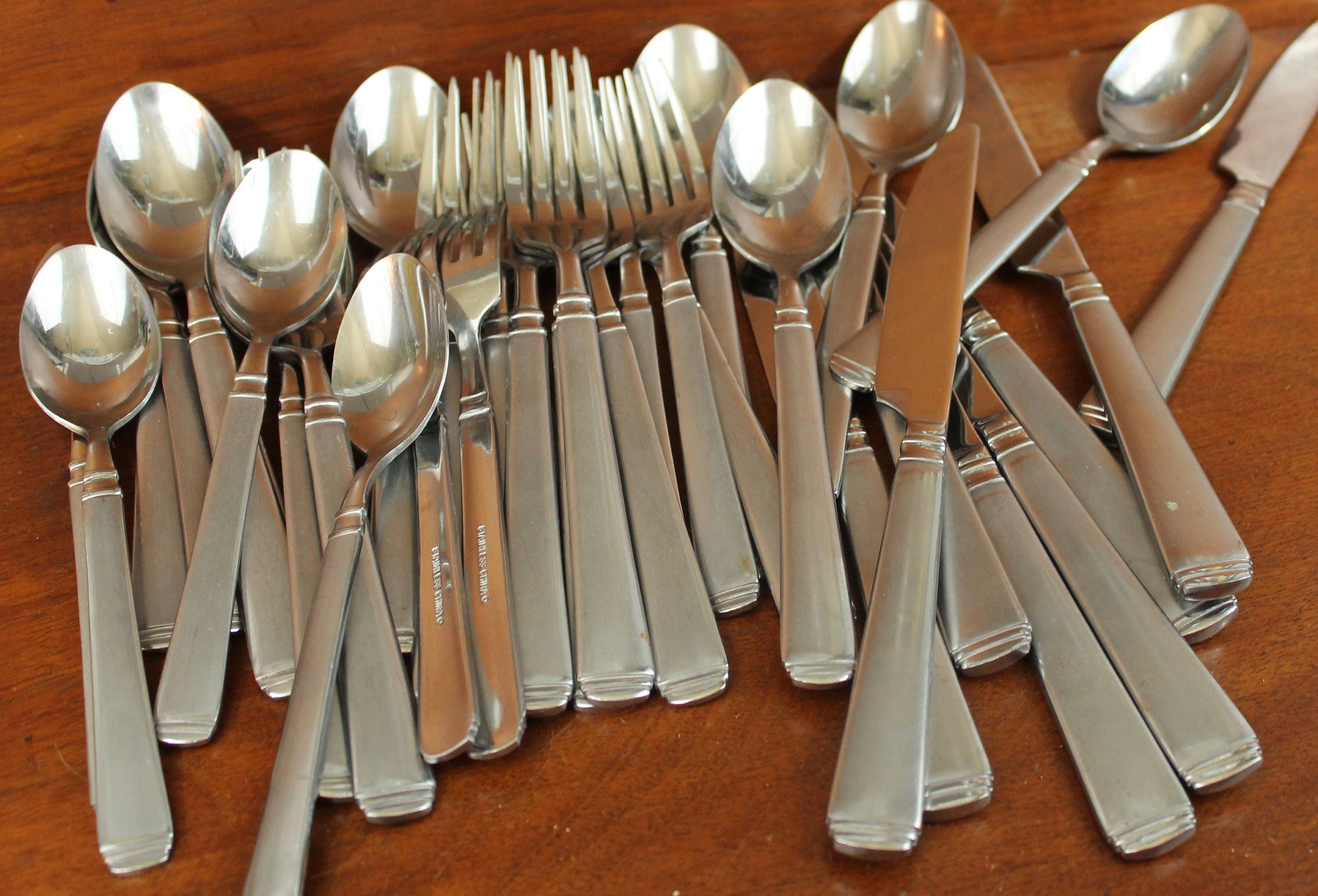 Cambridge Silver Slate Satin Stainless Steel Flatware - CHOICE Pieces - Discontinued