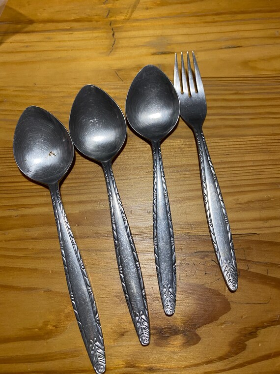 OXH84 Stainless Silverware Mid Century Modern Oxford Hall Etsy