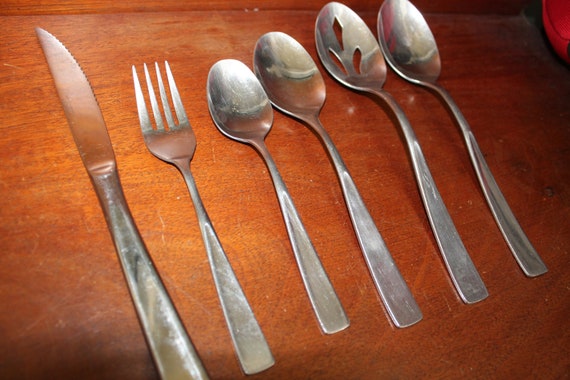 Wallace Bedford Vintage Flatware Stainless Silverware Pine - Vintage Wallace Stainless Flatware Patterns