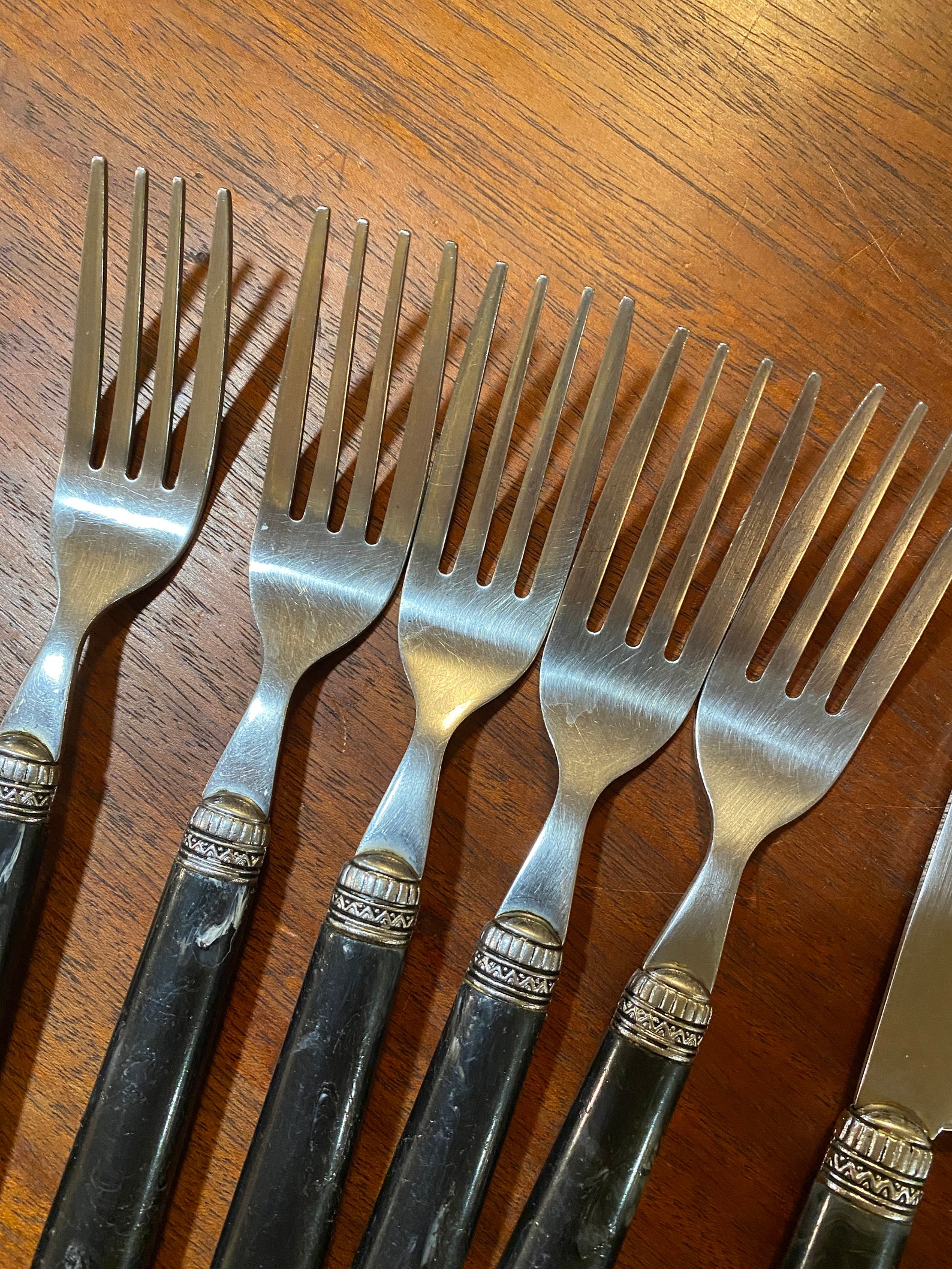 Vintage silverware, Cambridge silverware, replacement flatware plastic