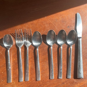 Simple pattern from ELDAN | vintage Stainless Steel | Flatware silverware | utensils flower