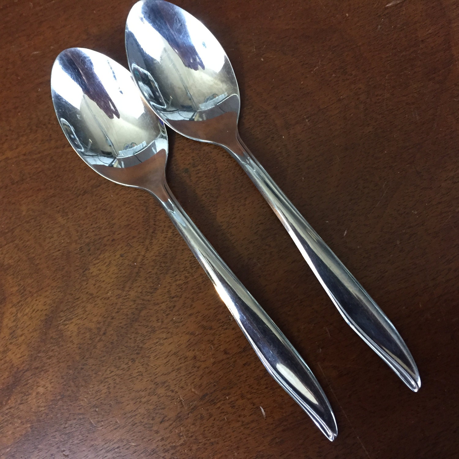 thumbnail image 2 of Sears Roebuck Rose Pattern Stainless Steel Flatware – Made In USA, Glossy Finish (Choose Your Pieces) 2 of 2
