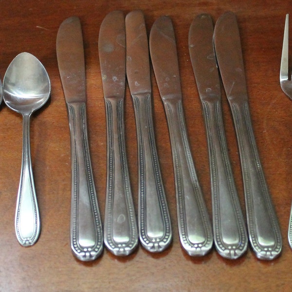 Beaded Edge Flatware Etsy