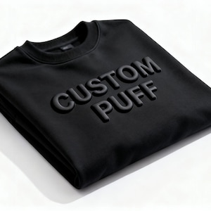 Benutzerdefinierte Puff Print Team Name Sweatshirt, benutzerdefinierte Schule Maskottchen Sweatshirt, geprägtes Maskottchen Sweatshirt, benutzerdefinierte Fußballmannschaft, Weihnachtsgeschenk