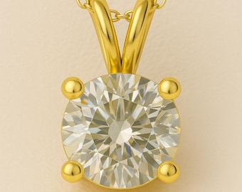 Silver Round Cubic Zircon Pendant Necklace