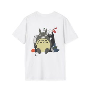 Studio Ghibli Inspired Characters T-Shirt | Anime Forest Spirit Tee image 2