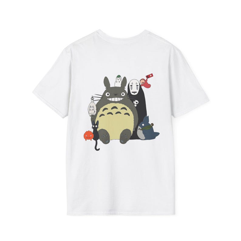 Studio Ghibli Inspired Characters T-Shirt | Anime Forest Spirit Tee image 2