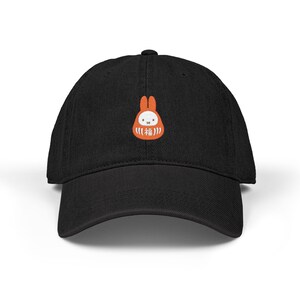 Embroidered Denim Hat - Miffy Design, Vintage Cap, Daruma Miffy