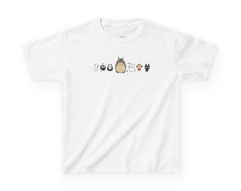 Studio Ghibli Forest Spirits T-Shirt, Totoro Anime Graphic Tee