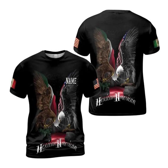 Mexican American Eagle Custom T-shirt Heritage Pride Tee - Etsy