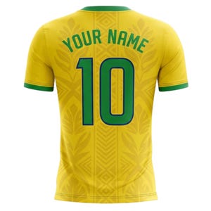 Custom Brazil Football Shirt, Personalized Soccer Jersey, Brazil Supporter Gift Idea image 3