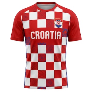 Personalized Croatia Soccer Jersey, Custom Name Number Football Shirt image 2