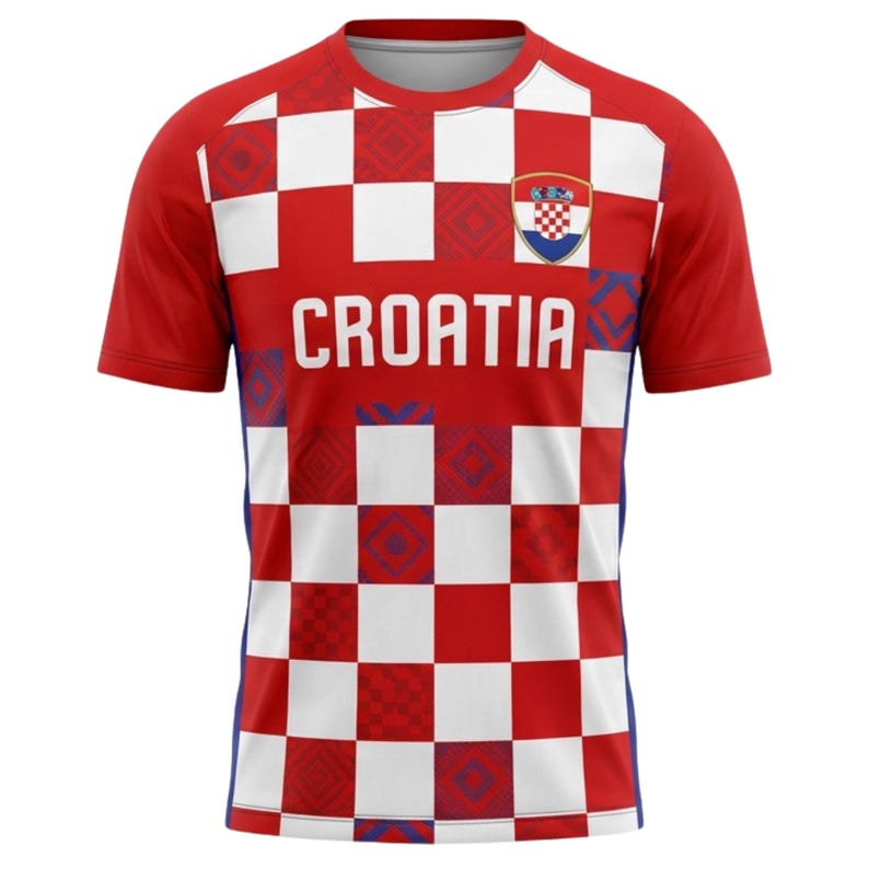 Personalized Croatia Soccer Jersey, Custom Name Number Football Shirt image 2