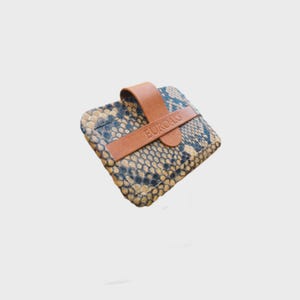 Genuine Python Leather Card Holder | Handcrafted Snake Skin Wallet | Exotic Slim Card Case | Gift for Men | Luxury Handmade Wallet