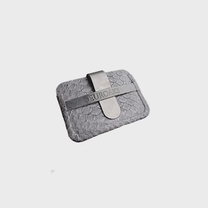 Handmade Python Leather Card Holder | Slim Exotic Wallet for Men | Snake Skin Minimalist Card Case | Gift for Him