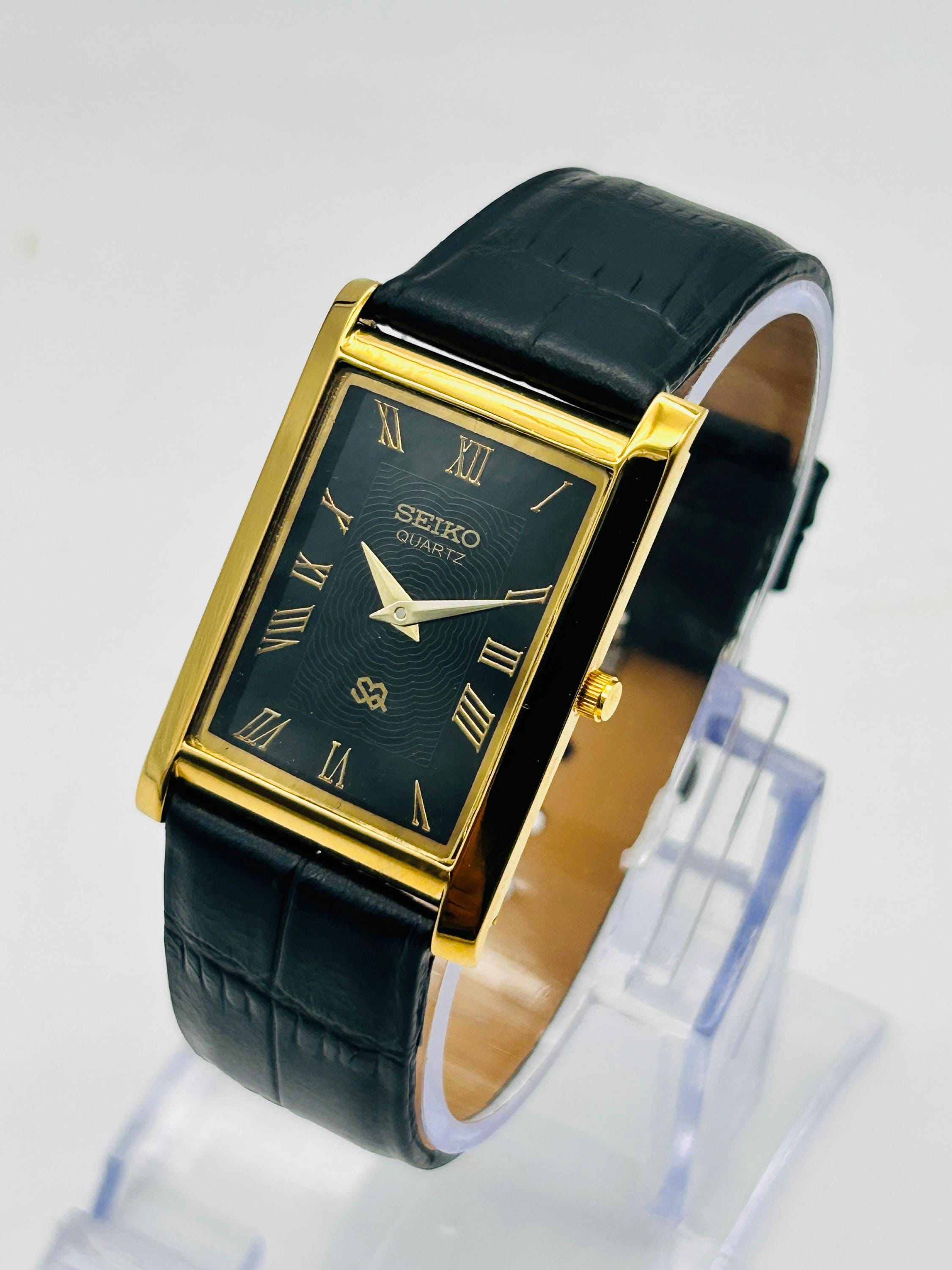 SEIKO TANK クォーツ 時計 ホワイト/ブラック Seiko Tank