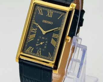 Vintage Seiko Spirit 5E21 5B50 Textured Dial Men Quartz Watch