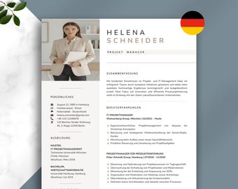 Moderne Bewerbungsvorlage Word Lebenslauf Vorlage Deutsch Bewerbung Vorlage Bewerbungsvorlagen Deutsch CV Vorlage Word Bewerbungsmappe