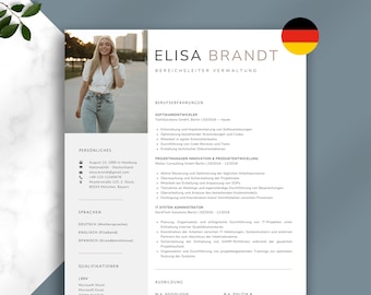 Bewerbungsvorlagen Word, Lebenslauf muster 2025 Bewerbung, Lebenslauf Vorlage Word, Canva and Apple Pages, Lebenslauf Deutsch Vorlagen