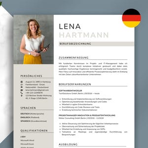 Moderne Bewerbungsvorlage Word Lebenslauf Vorlage Deutsch Bewerbung Vorlage Bewerbungsvorlagen Deutsch CV Vorlage Word Bewerbungsmappe