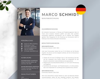 Bewerbungsvorlagen Word 2025 – Moderne Lebenslauf Vorlage Deutsch | Canva & Apple Pages | Professionelles Bewerbungsmuster