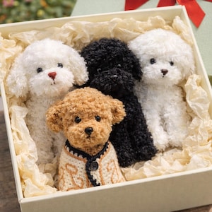 Custom Crochet Pet Portrait, Dog Plush from Photo, Personalized Amigurumi Dog, Gift for Pet Lovers
