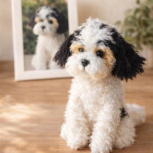 Crochet Dog from Photo, Custom Stuffed Dog, Personalized Pet Portrait, Amigurumi Plush, Gift for Dog Lovers