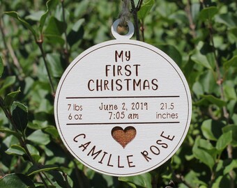 Download Babys First Christmas Ornament Etsy