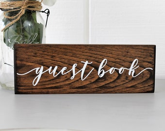 Wedding Guest Book Sign | Wood Guestbook Sign | Rustic Wedding | Modern Rustic Wedding Sign | Event Sign