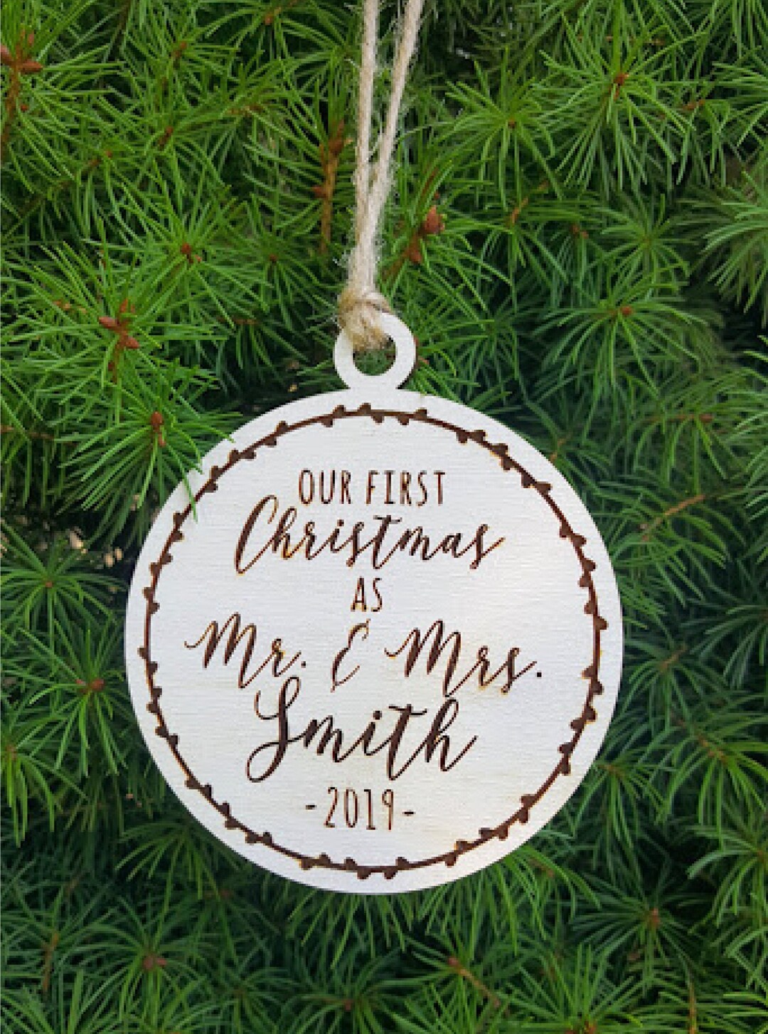 First Christmas As Mr And Mrs Ornament 