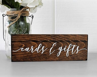 Cards and Gifts Sign | Rustic Wedding | Event Sign | Wedding Cards and Gifts Sign