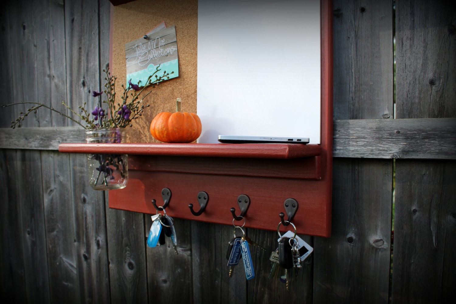 Family Command Center Dry Erase Cork Board Message Etsy
