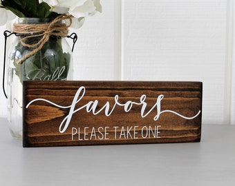 Favor Sign | Wedding Favor | Favors Please Take One | Rustic Wedding | Baby Shower Favors | Wedding Shower Favors | Event Sign