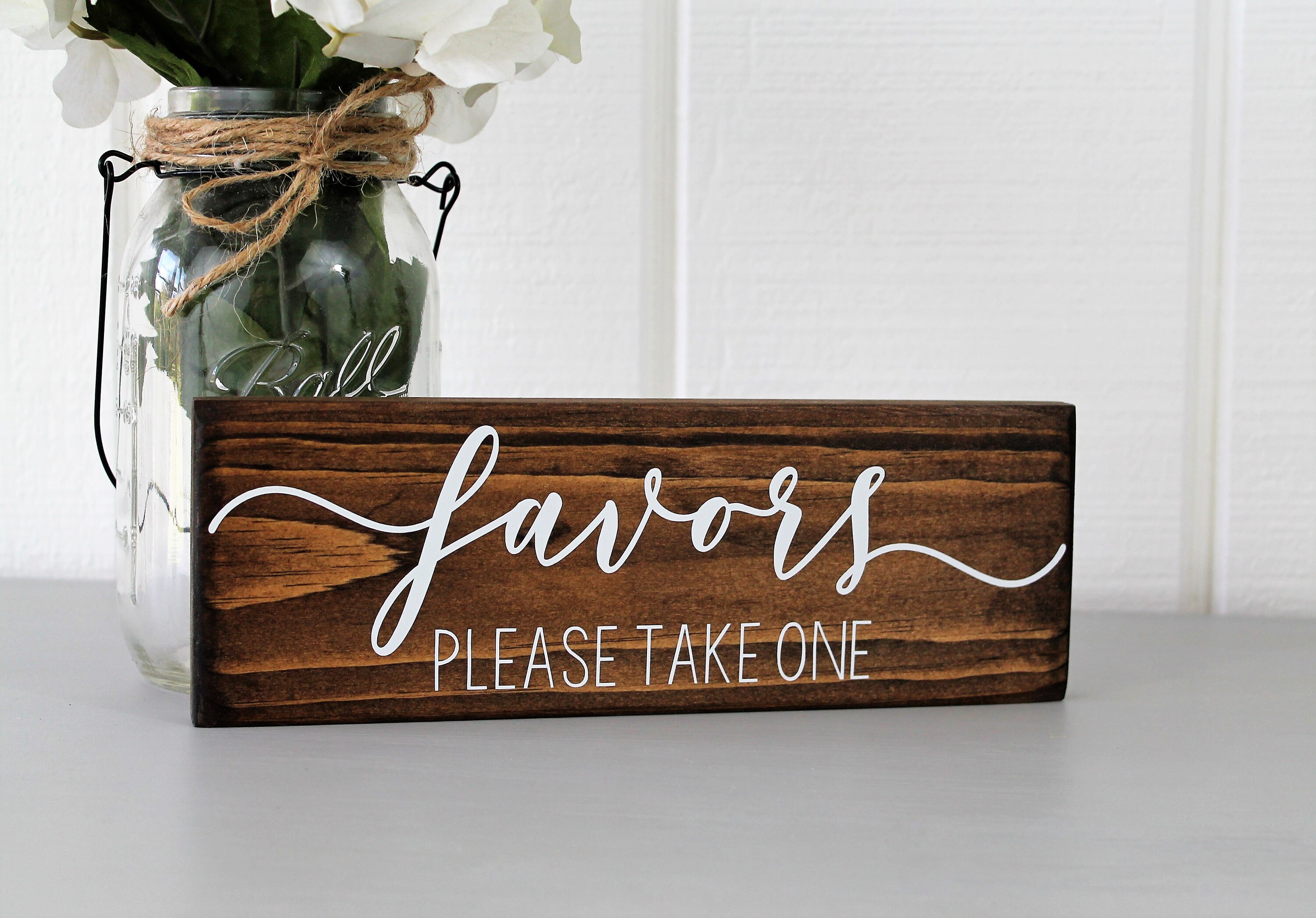 Favor Sign | Wedding Favor | Favors Please Take One | Rustic Wedding …