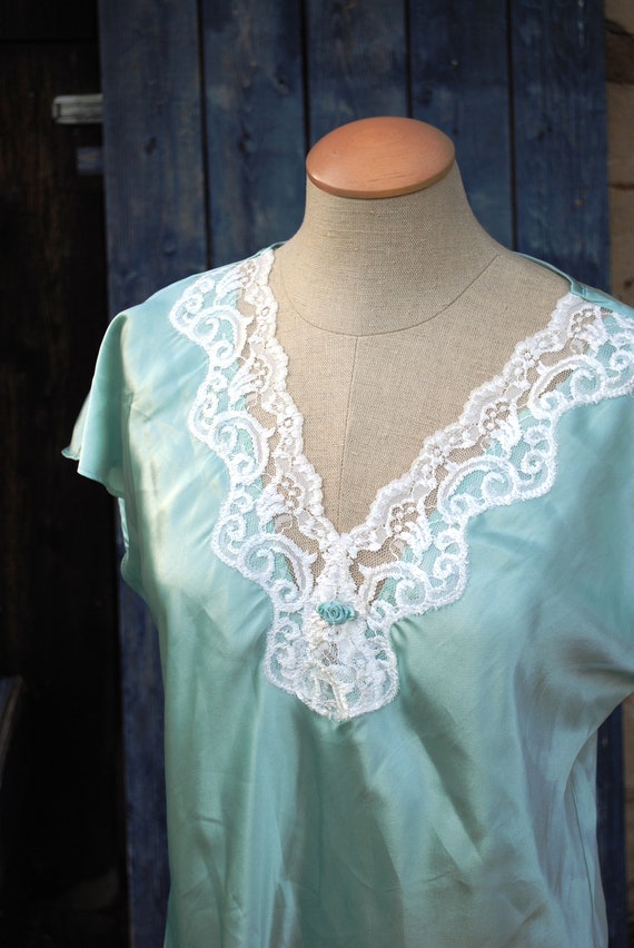 Vintage Satin Night Shirt