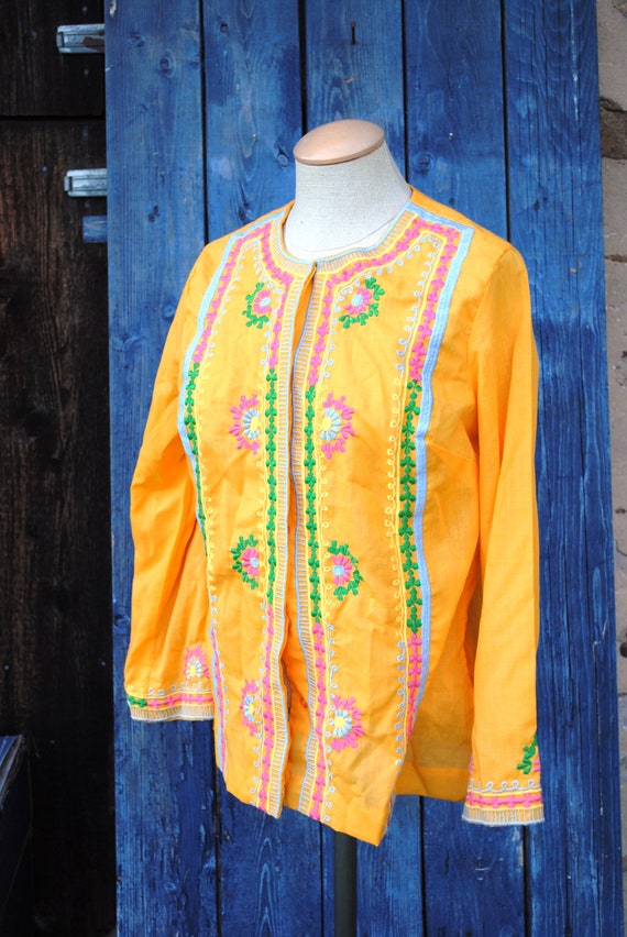 vintage shirt peasant blouse Gem