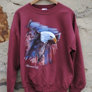 Vintage Bald Eagle Wisconsin Dells Patriotic Sweatshirt