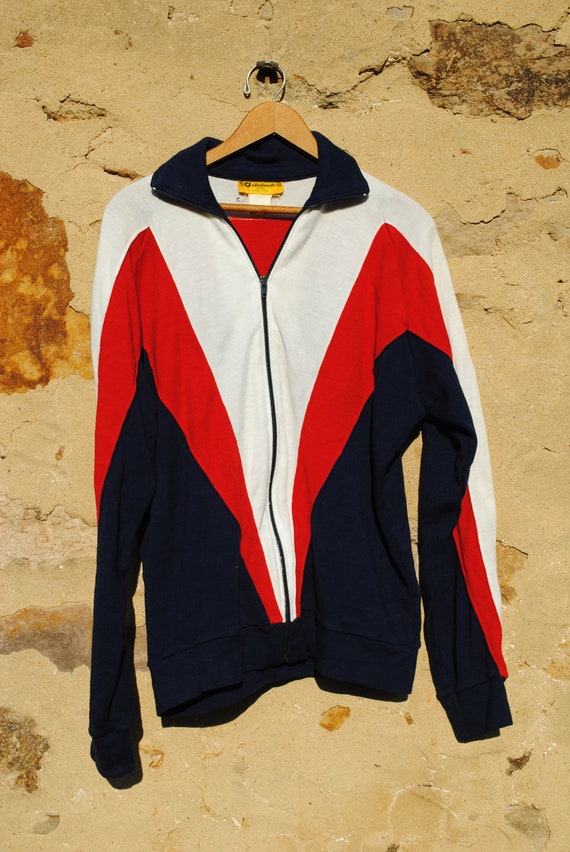 Vintage Athletic Tracksuit Bomber Sweatshirt - image 1